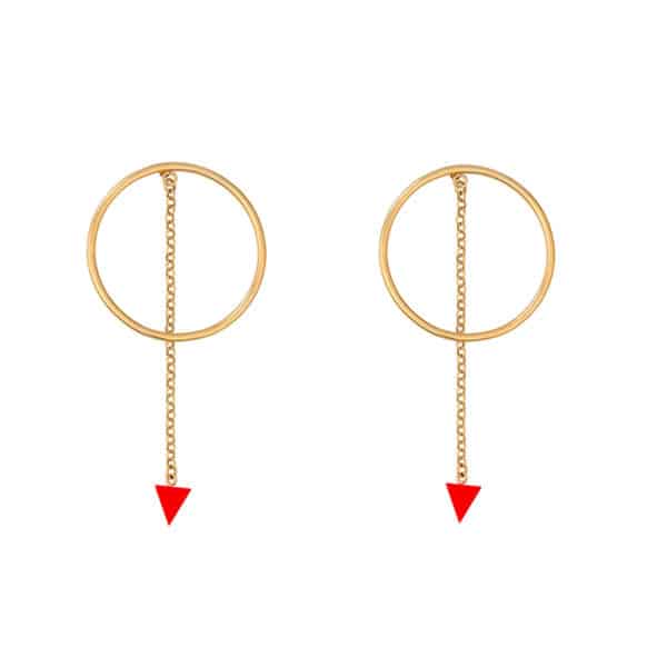 Plastic air earrings red 600x600 - Plastic Air Earrings